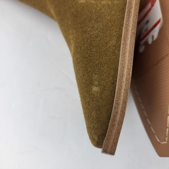 Marc Fisher LTD Yarita Toe Ankle Bootie Chelsea Brown Suede Pull On Pointed 8M - Picture 12 of 16